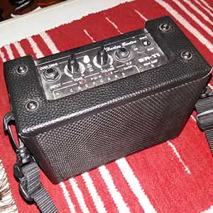 A Harley Benton guitar amp.